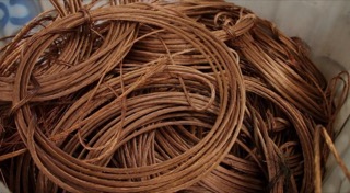 Braided brown rope