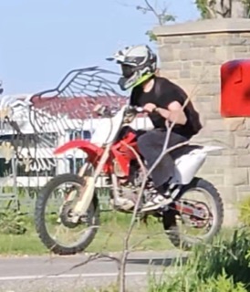 Person on a dirt bike
