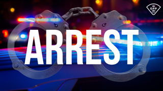 Handcuffs with the word ARREST superimposed.
