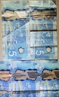 Canadian five-dollar banknotes